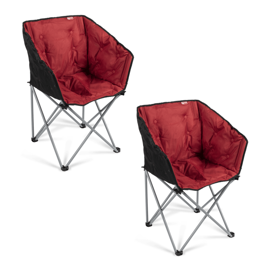 Red padded folding sale chairs