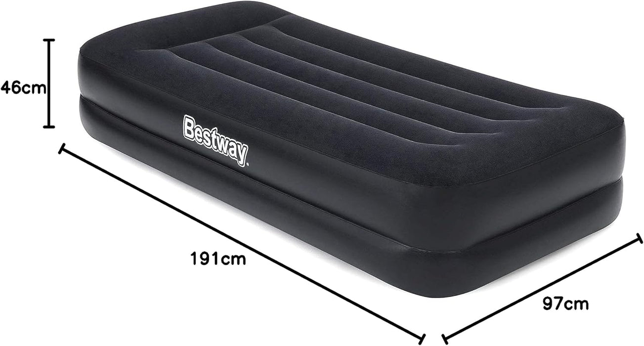 Bestway 75" x 38" x 18" Tritech Air Mattress Twin Built-in AC pump Dimensions