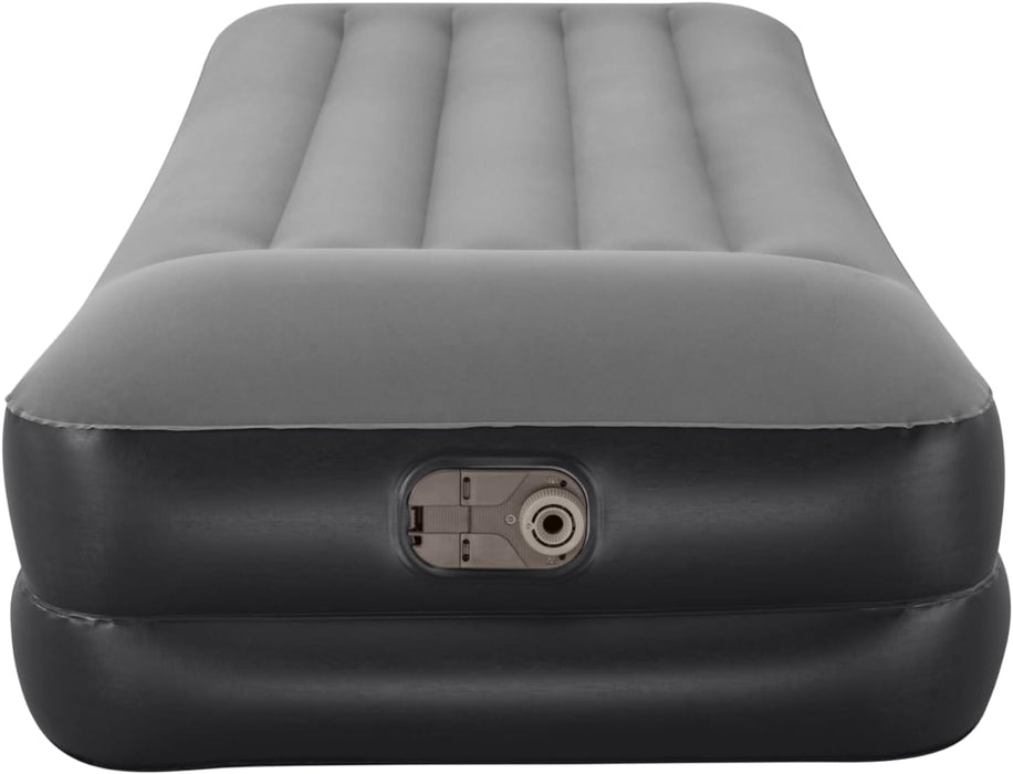 Bestway 75" x 38" x 18" Tritech Air Mattress Twin Built-in AC pump Front angle