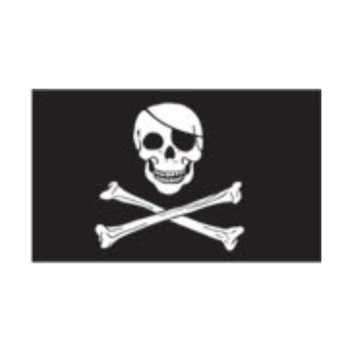 Camping / Festival Flag 3ft x 5ft - Various designs Pirate skull & crossbones flag