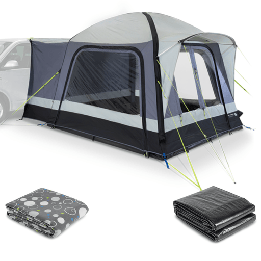 Kampa Cross AIR Inflatable Low Drive Away Awning Package With Carpet & Footprint