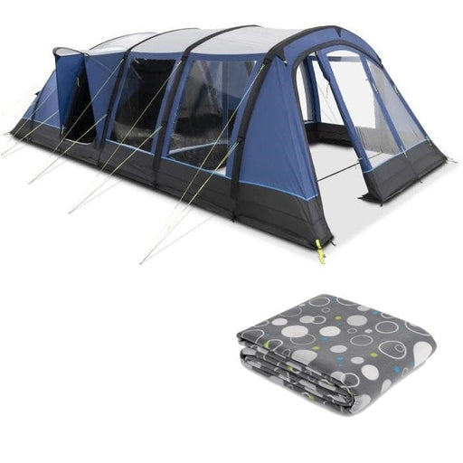 Kampa Croyde 6 AIR Inflatable Tunnel Tent & FREE Carpet Package