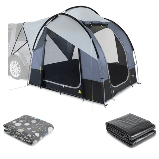 Kampa Tailgater Car / Rear Tailgate Drive Away Awning Package With Carpet & Footprint Groundsheet