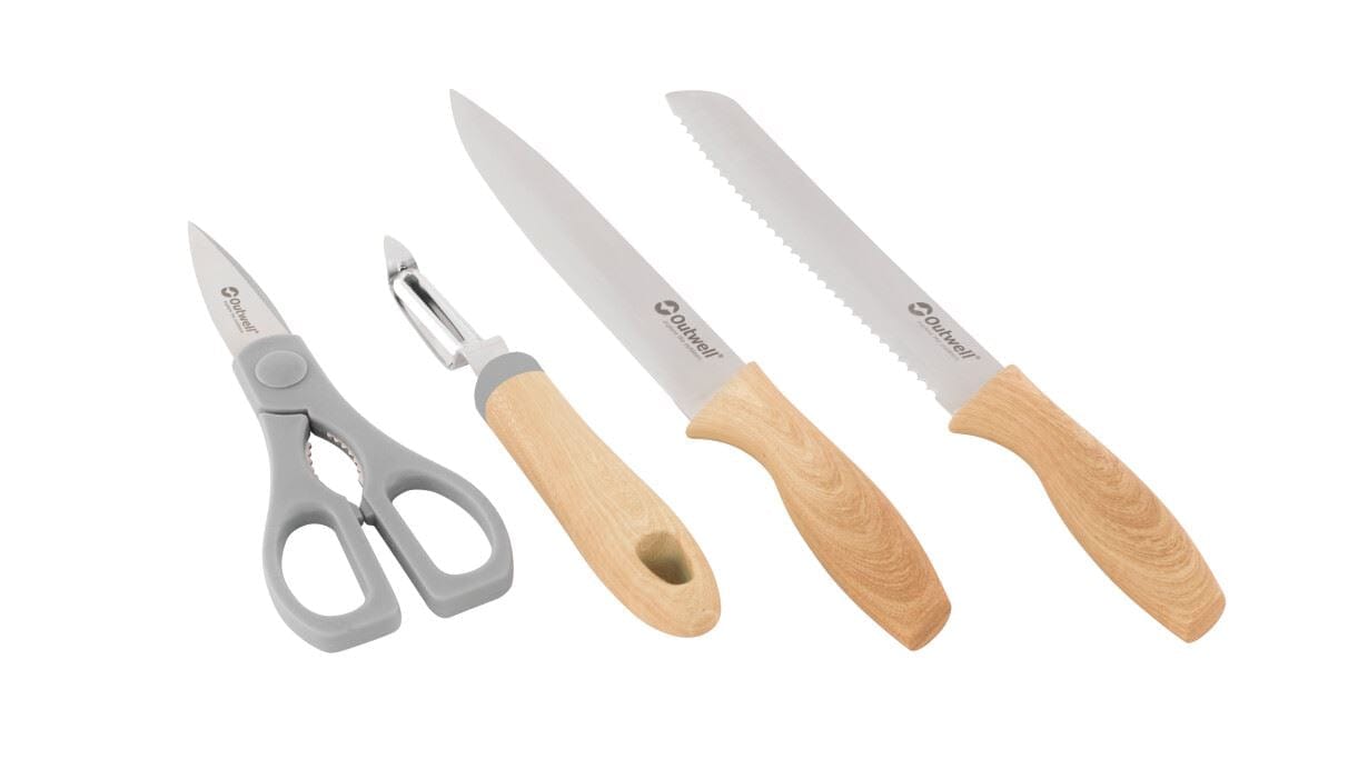 Outwell Chena Knife Set With Peeler And Scissors