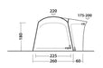 Outwell Milestone Lux Drive Away Van Awning Side Dimensions