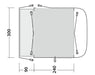 Outwell Waystone 240 Drive Away Van Awning floorplan
