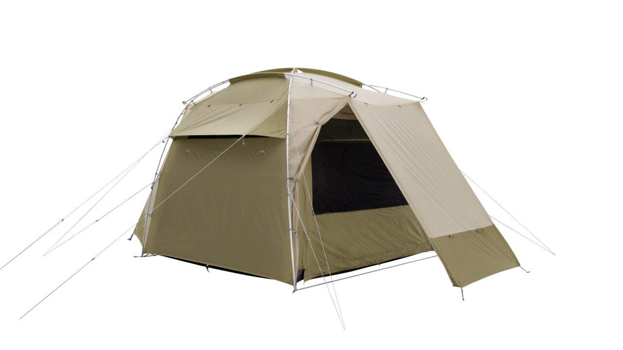 Robens Cobra Stone 5 Berth Dome Tent showing canopy door