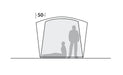 Robens Cobra Stone 5 Berth Dome Tent front plan