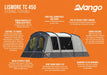 Vango Lismore TC 450 4 Berth Polycotton Tent & Groundsheet Package Features List