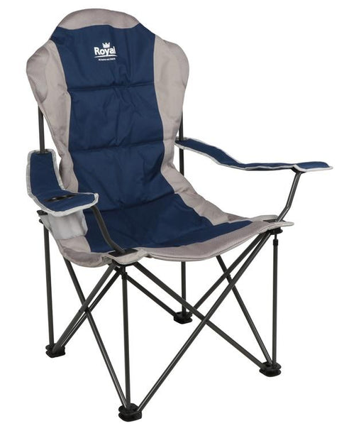 Quik Chair Folding Quad Chair with Carrying Bag (Royal Blue)