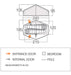 Vango Nevis 200 Pamir Green- 2 Berth Tent layout image